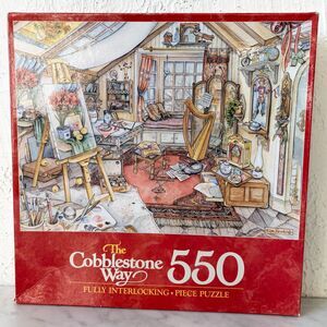 The Cobblestone Way Vintage Puzzle Artist Studio Kim Jacobs 550 Pieces 18x24